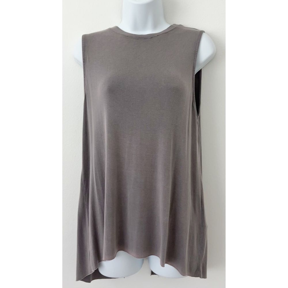 NWT Don't Ask Why Open Back Plum Shirt One Size